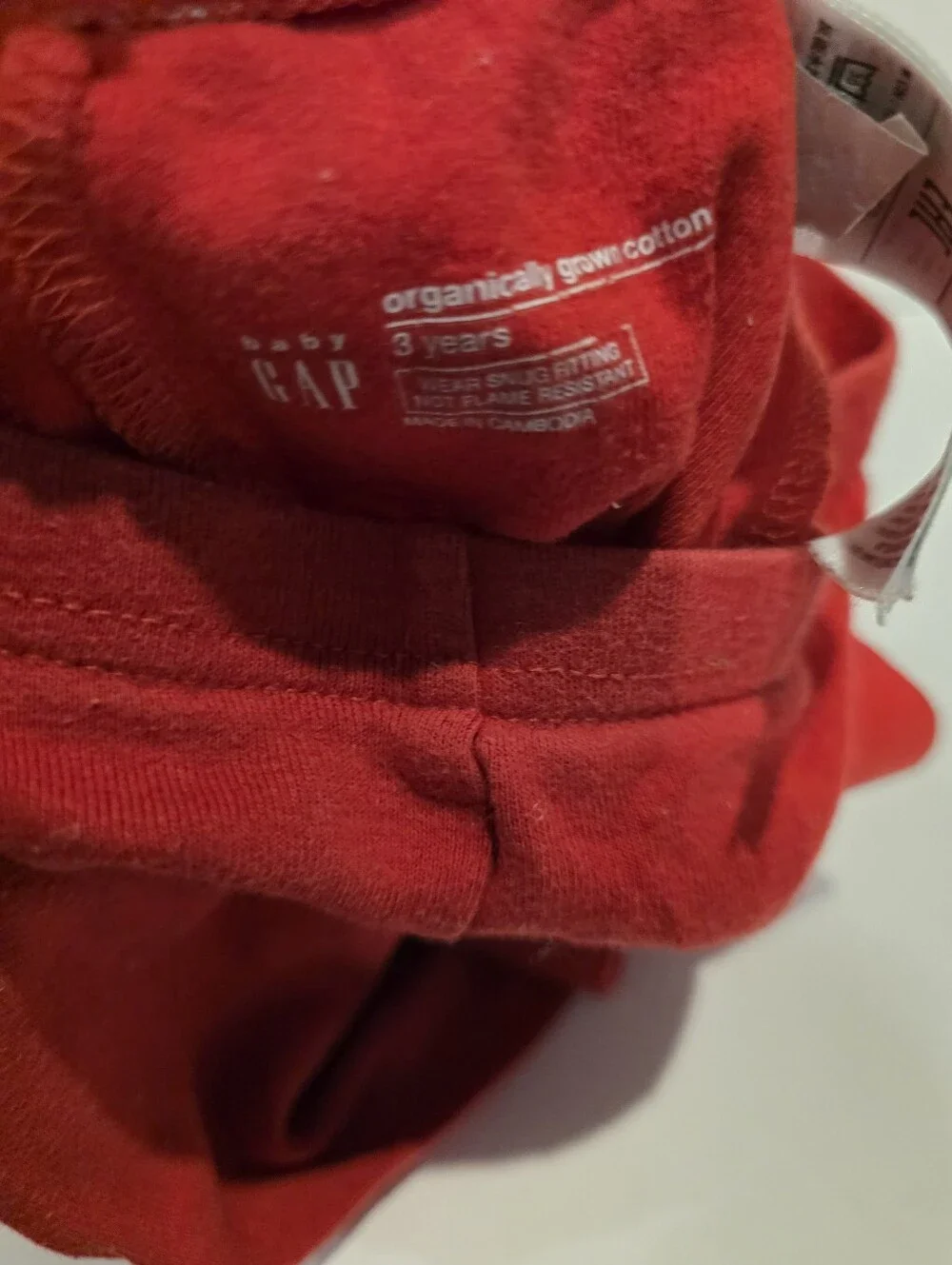 Kids Red Firefighter Pajama Set Gap Organic Cotton Size 3